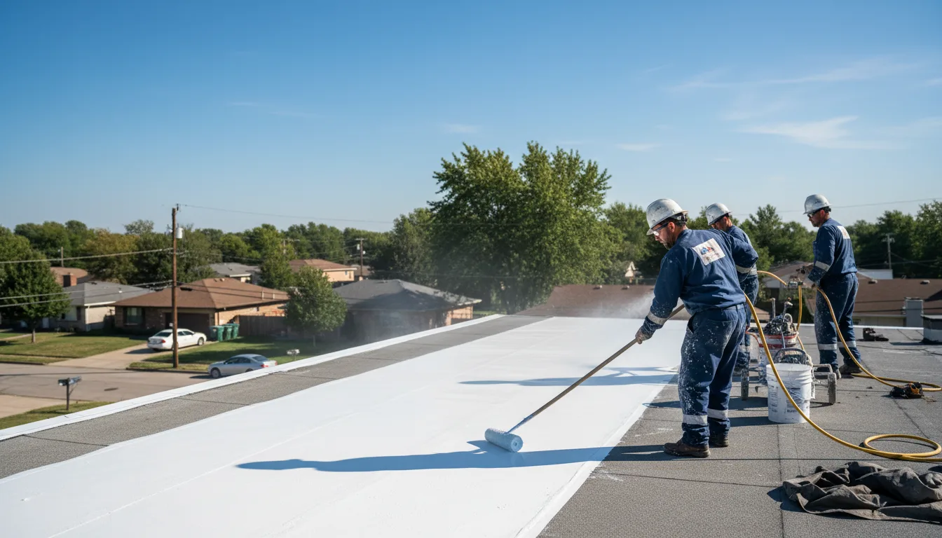 Commercial roof coating in Seaford, VA near me